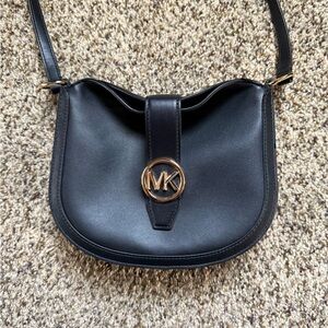Michael Kors Black Leather Shoulder Bag